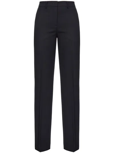 Pinko Paraguay Straight-leg Trousers In Black