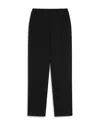 Pinko Elegant Technical Fabric Trousers In Limo Black