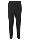 Pinko Slim-cut Cropped Trousers In Black