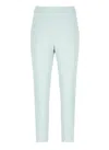 Pinko High Waist Tailored Fit Trousers In Green