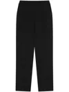 Pinko Elegant Technical Fabric Trousers In Black