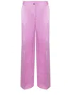 Pinko "parlami" Trousers Made Of Linen Blend. In Pink