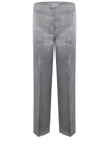 Pinko Tailored Satin Pants In Grigio