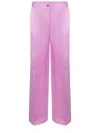 Pinko "parlami" Trousers Made Of Linen Blend. In Pink