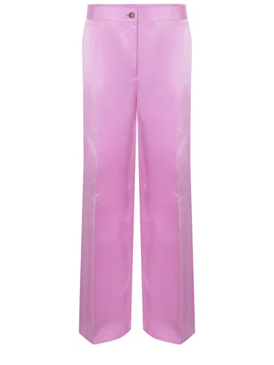 Pinko Parlami Trousers Made Of Linen Blend.