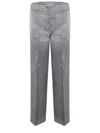 Pinko Tailored Satin Pants In Grey