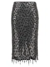 Pinko Pencil Skirt With Sequins And Crystals
