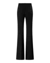 Pinko Tailored High-waisted Flared Trousers With Polished Button Detail In Black