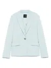 Pinko Pastel Blue 'gente' Blazer In Blue