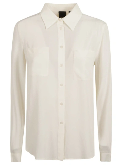 Pinko Patched Pocket Plain Shirt In White