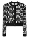 Pinko Cardigan With Love Birds Logo In Black