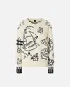 Pinko Patterned Crew-neck Sweater In Neutral