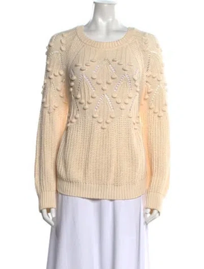 Pre-owned Pinko Patterned Crew Neck Sweater In Neutrals