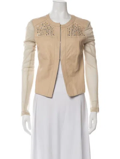 Pre-owned Pinko Patterned Jacket In Neutrals