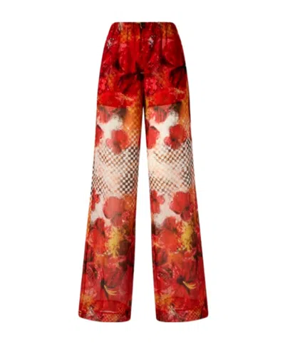 PINKO PATTERNED PALAZZO PANTS