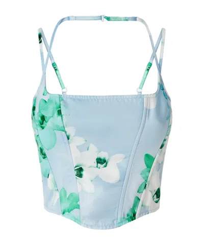 PINKO FLORAL-PRINT CORSET