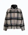 Pinko Check-pattern Elasticated-hem Jacket