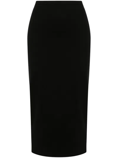 Pinko Pencil Midi Skirt In Black