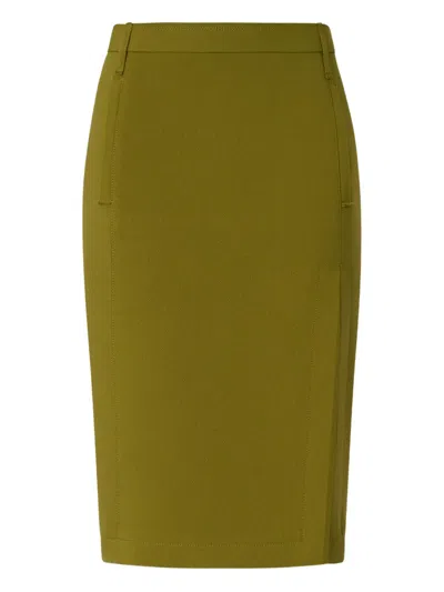 Pinko Pencil Skirt In Green