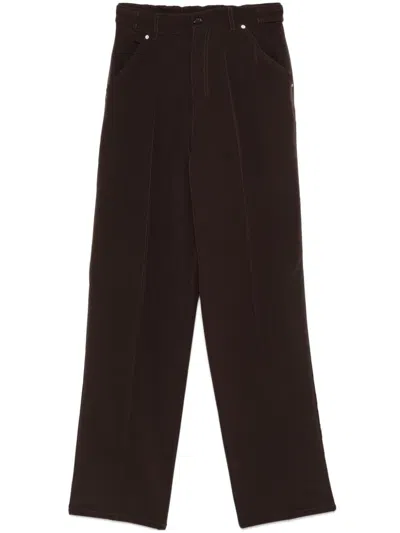 Pinko Pentola Trousers In Brown