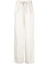 Pinko Perdono Mid-rise Palazzo Pants In Pink