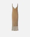Pinko Sequinned Mermaid Dress With Openwork In Multi. White/black