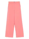 Pinko Wide-leg Trousers With Concealed Fastening