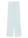 Pinko Light Blue 'pergamino' Trousers In Crystal Blue