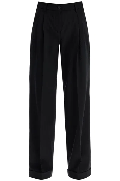 Pinko Women's Perã¹ Crepe Wide-leg Trousers In Black