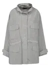 Pinko Technical Parka With Rhinestone-effect Mini Studs