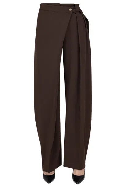 Pinko Pesce Trousers In Brown