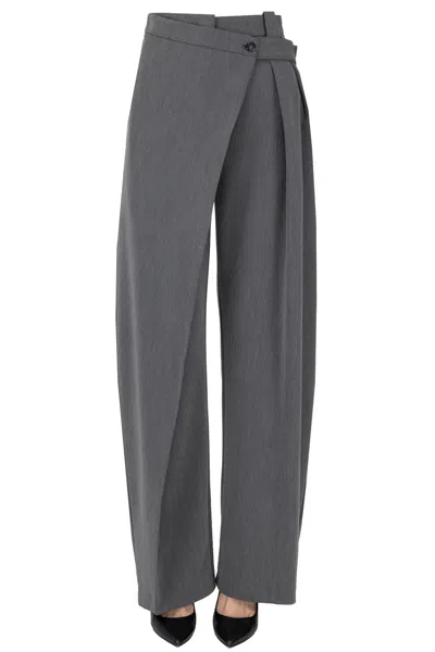 Pinko Pesce Trousers In Grey
