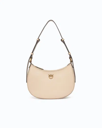 Pinko Small Shoulder Bag Love Bag Half Moon Simply In Brown