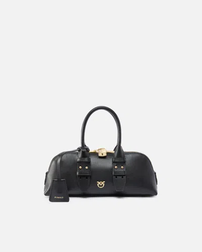 PINKO PETIT SAC À MAIN ESCAPE BAG BAGUETTE EN CUIR