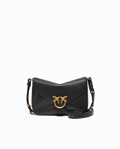 Pinko - Petit Sac Bandoulière Love Satchel En Cuir In Black