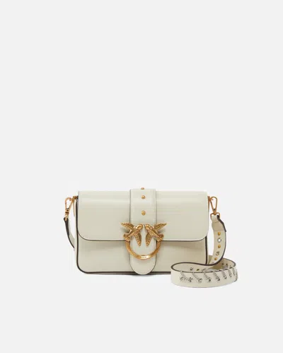 Pinko Mini Love Bag Slouchy Shoulder Bag In Leather With Two Straps In Multi