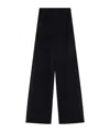 Pinko Wide-leg Trousers With Smooth Finish In Black