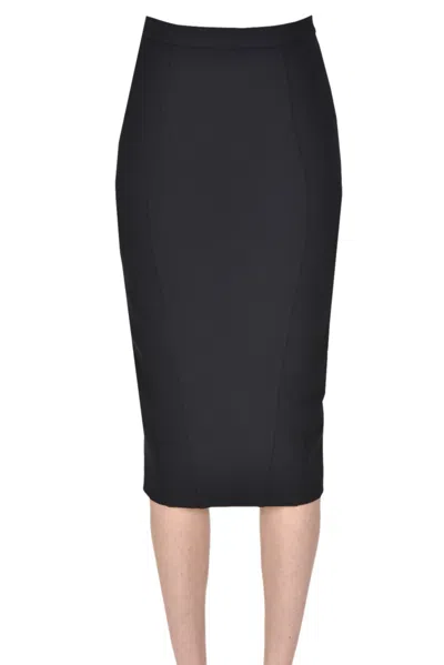 Pinko Piastrina Pencil Skirt In Black