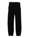 Pinko Tapered-leg Jersey Trousers In Black