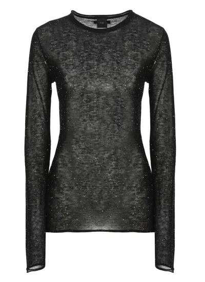 Pinko Pico Sweater In Black