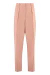 Pinko Women's Pietra High-waist Tapered-fit Trousers | Size 42 | 100028a0gg Color O36