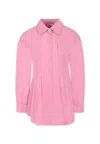 Pinko Pink Dress For Girl With Logo In Pink