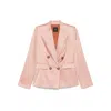 Pinko Tailored Double-breasted Jacket With Gold-tone Buttons