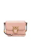 Pinko Front Flap Shoulder Bag In Pink