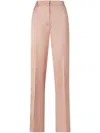 Pinko Elegant Satin Trousers For Ceremonies In Pink