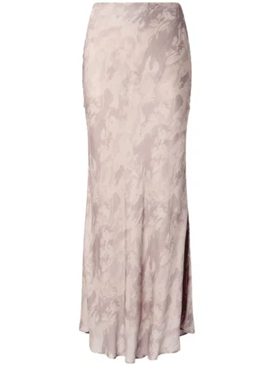 PINKO PINK PRINTED SKIRT