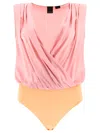 PINKO PINK SILK BODYSUIT FOR WOMEN | SOFT AND STYLISH ONE-PIECE FOR SS24