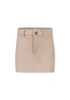 Pinko Pink Skirt For Girl With Logo In Pink