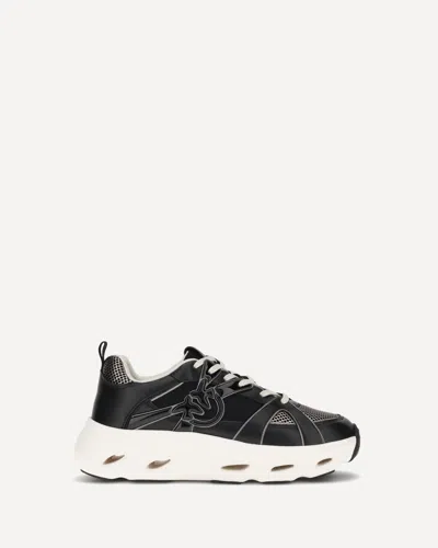 Pinko Pink Sneakers In Black