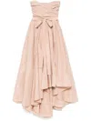 Pinko Strapless High-low Dress With Sweetheart Neckline